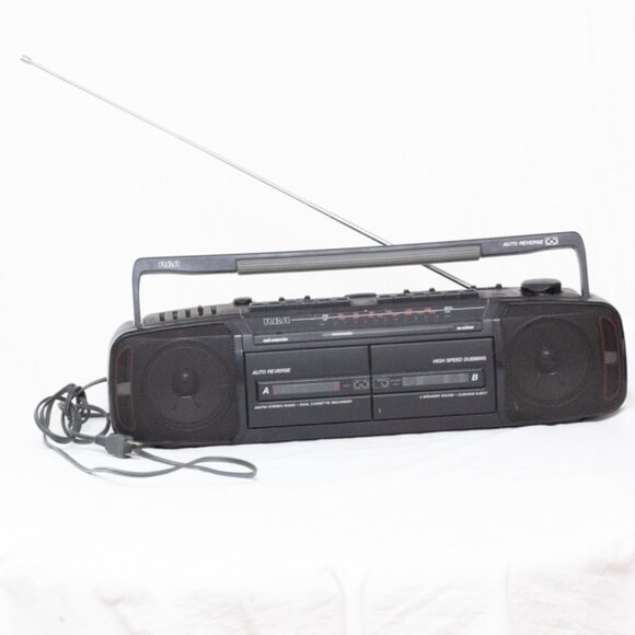 Vgt 90's RCA Boombox Dual Cassette Player Stereo 5 Band Equalizer AM FM Radio - Picture 5 of 11